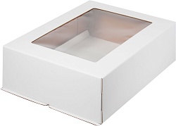 Коробка для торта 40 см*30 см*12 см с окном