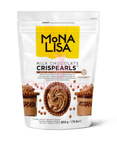 Драже "Crispearls" Mona Lisa молочный шоколад 800 г